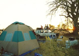 Botswana camping